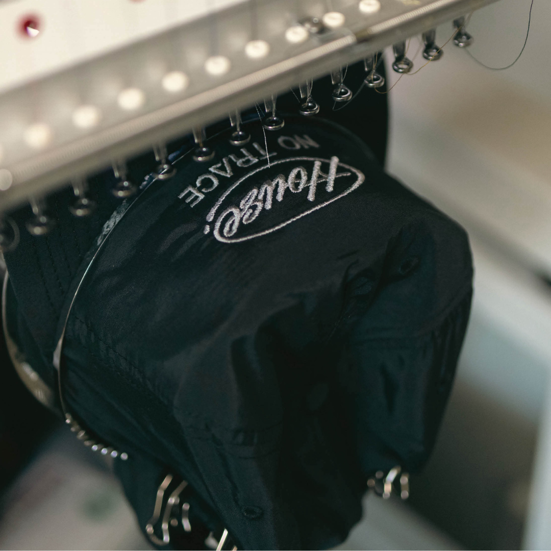 Cap on Embroidery Machine